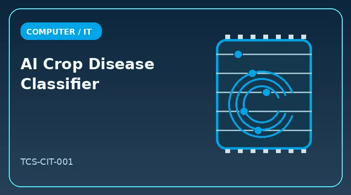 AI Crop Disease Classifier illustrative project image