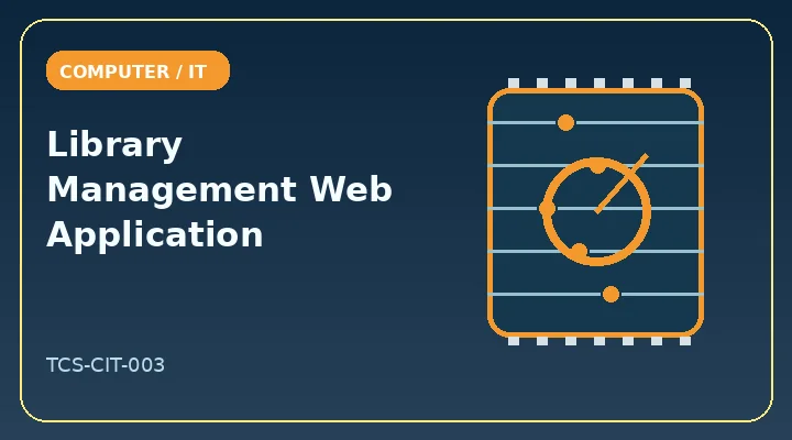 Library Management Web Application illustrative project image