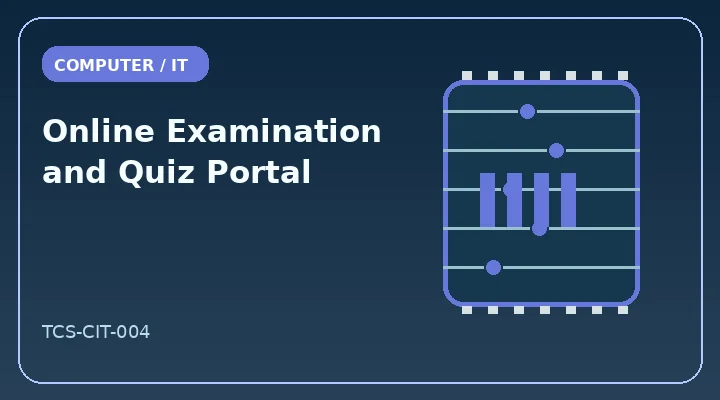 Online Examination and Quiz Portal illustrative project image