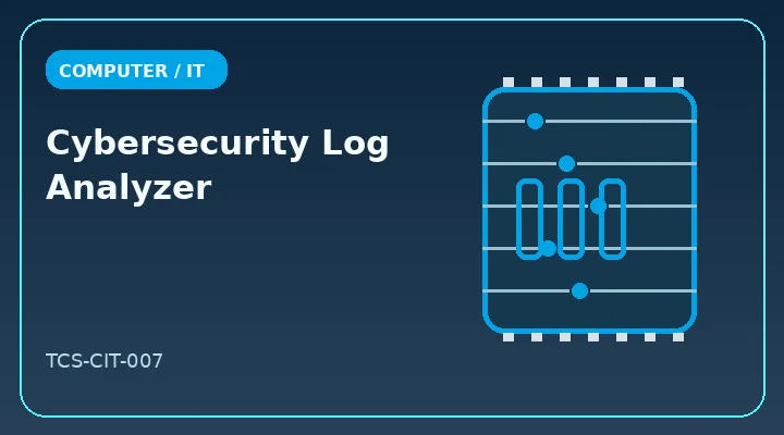Cybersecurity Log Analyzer illustrative project image