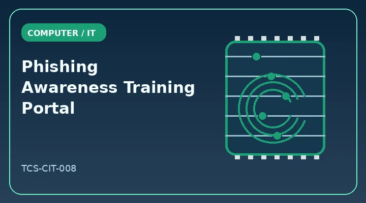 Phishing Awareness Training Portal illustrative project image