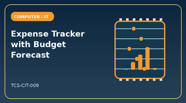 Expense Tracker with Budget Forecast illustrative project image