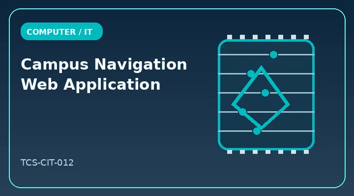 Campus Navigation Web Application illustrative project image