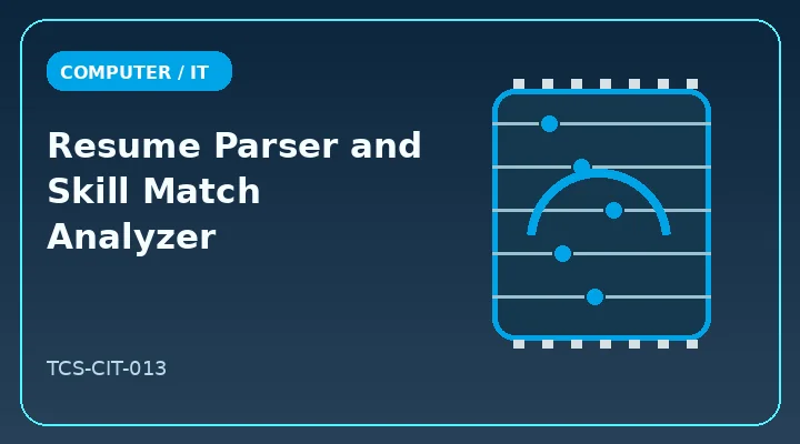 Resume Parser and Skill Match Analyzer illustrative project image