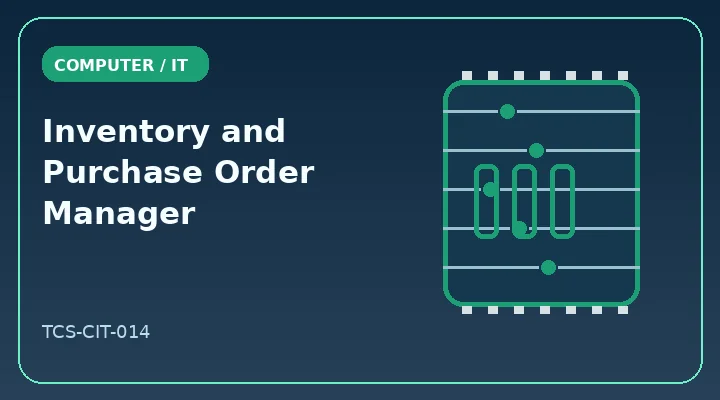 Inventory and Purchase Order Manager illustrative project image