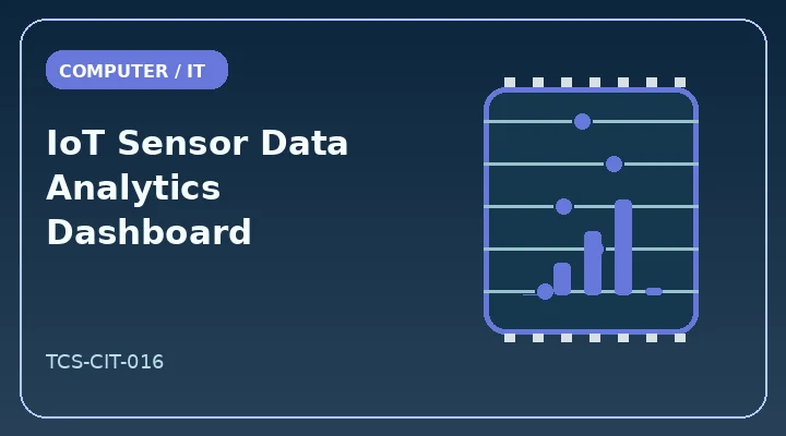 IoT Sensor Data Analytics Dashboard illustrative project image