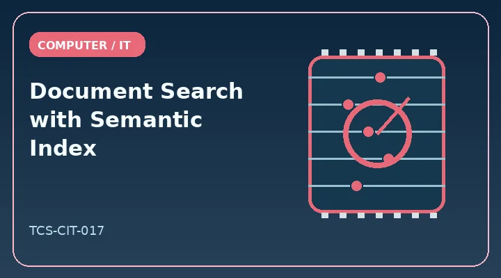 Document Search with Semantic Index illustrative project image