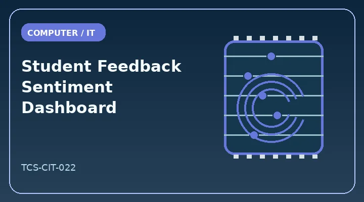 Student Feedback Sentiment Dashboard illustrative project image