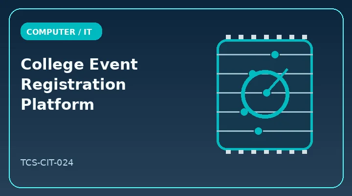 College Event Registration Platform illustrative project image