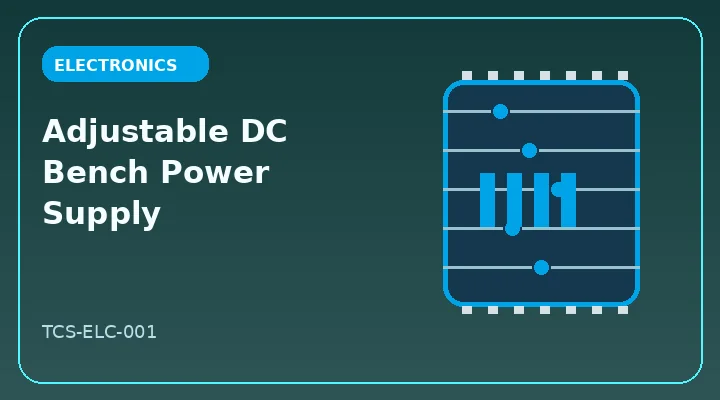 Adjustable DC Bench Power Supply illustrative project image