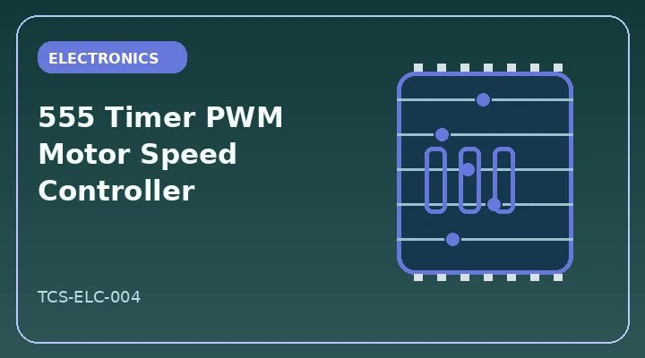 555 Timer PWM Motor Speed Controller illustrative project image
