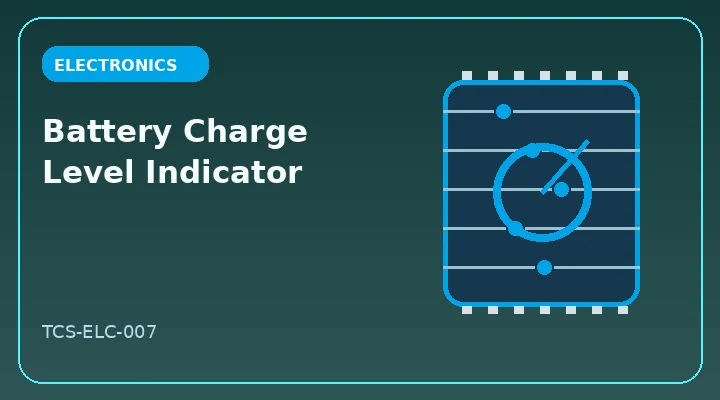 Battery Charge Level Indicator illustrative project image