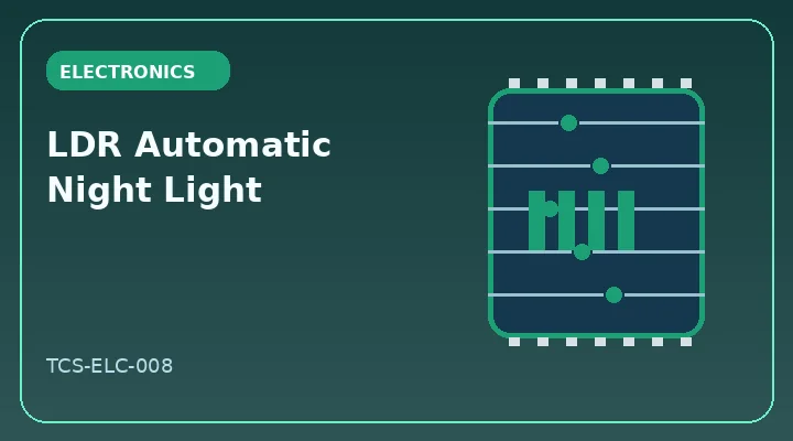 LDR Automatic Night Light illustrative project image