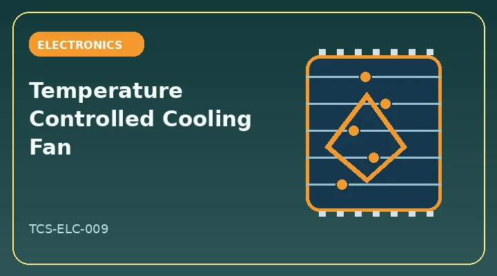 Temperature Controlled Cooling Fan illustrative project image