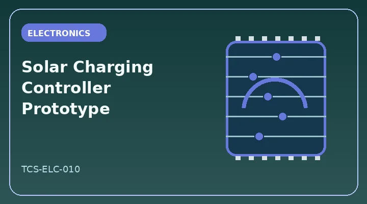 Solar Charging Controller Prototype illustrative project image