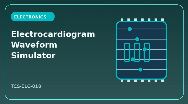 Electrocardiogram Waveform Simulator illustrative project image
