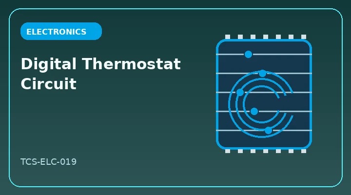 Digital Thermostat Circuit illustrative project image