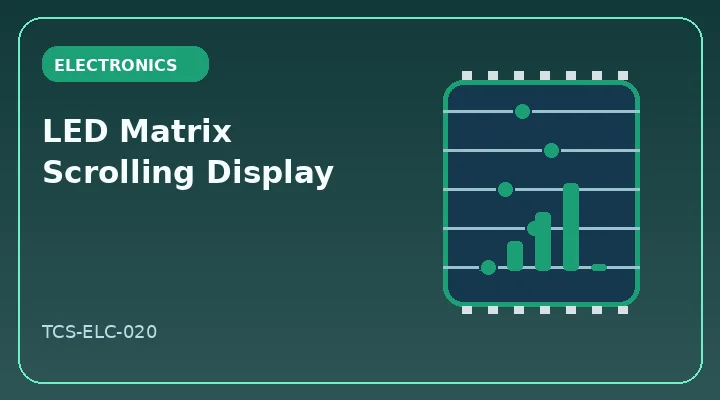 LED Matrix Scrolling Display illustrative project image