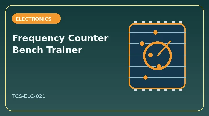 Frequency Counter Bench Trainer illustrative project image