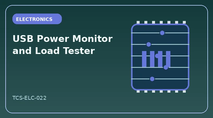 USB Power Monitor and Load Tester illustrative project image