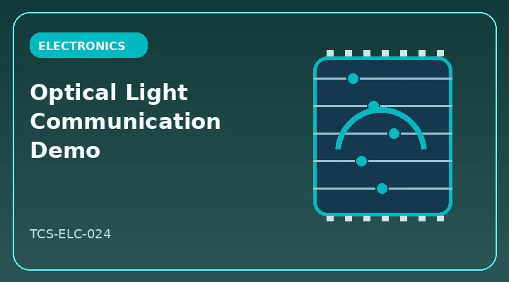 Optical Light Communication Demo illustrative project image