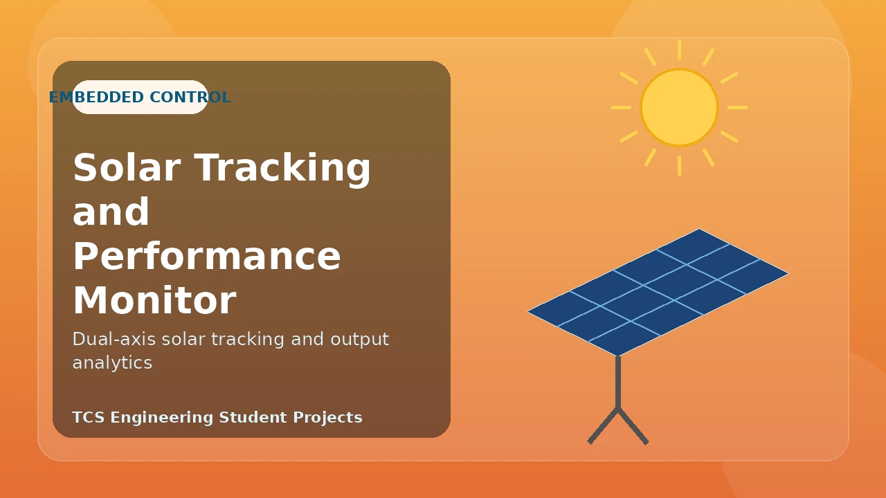Solar Tracking and Performance Monitor illustrative project image