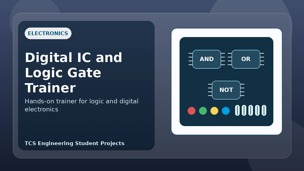 Digital IC and Logic Gate Trainer illustrative project image